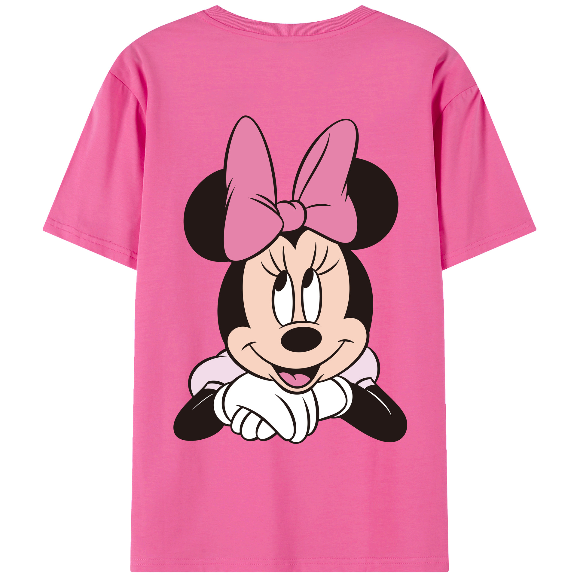 （画像用） ミッキーマウス Mickey Mouse レディース半袖Tシャツ(バックプリント)